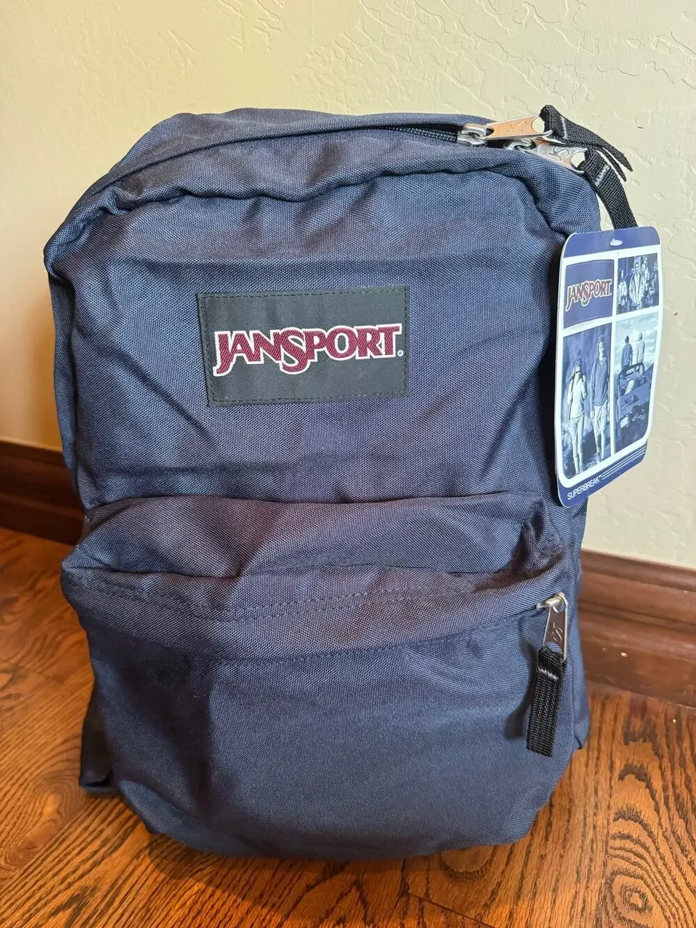 Jansport Superbreak Deep Navy Backpack NWT